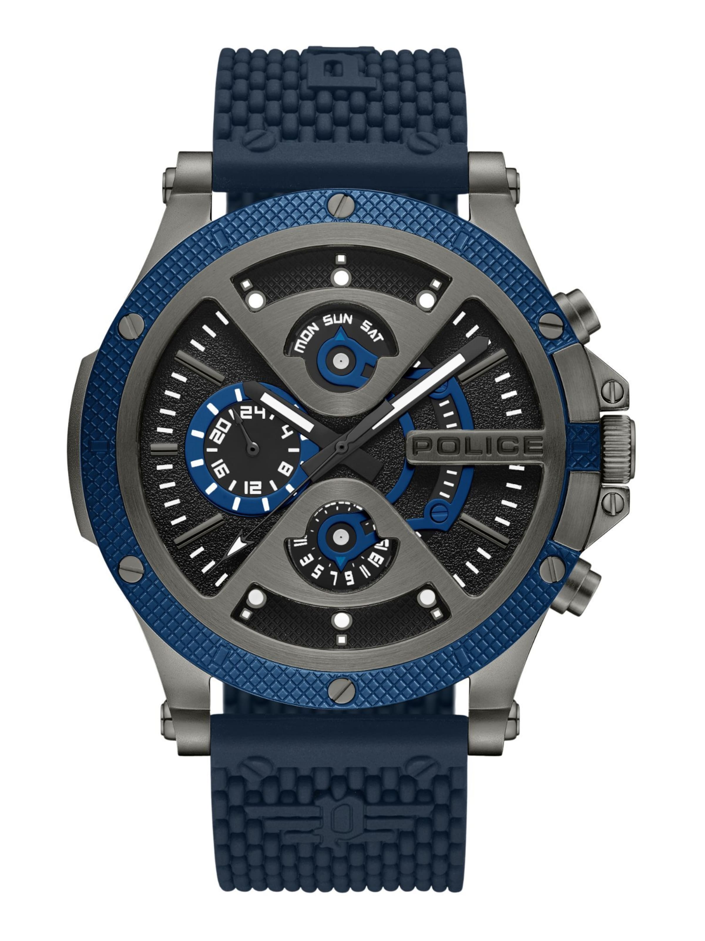 POLICE Analog watch 'Surigao' in Blue: front