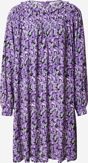 NUÉ NOTES Dress 'SATINA' in Mint / Purple / Black, Item view