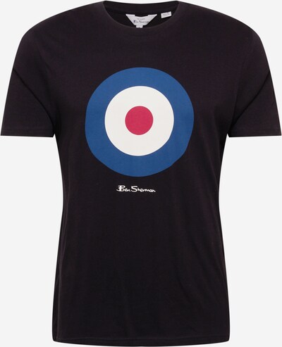 Tricou 'Target' Ben Sherman pe albastru închis / roşu închis / negru / alb, Vizualizare produs