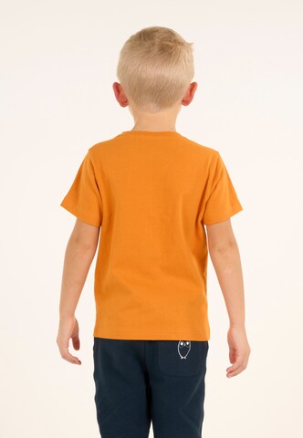 T-Shirt KnowledgeCotton Apparel en orange