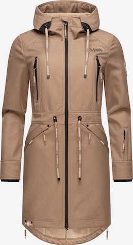 MARIKOO Between-seasons parka in Beige: front