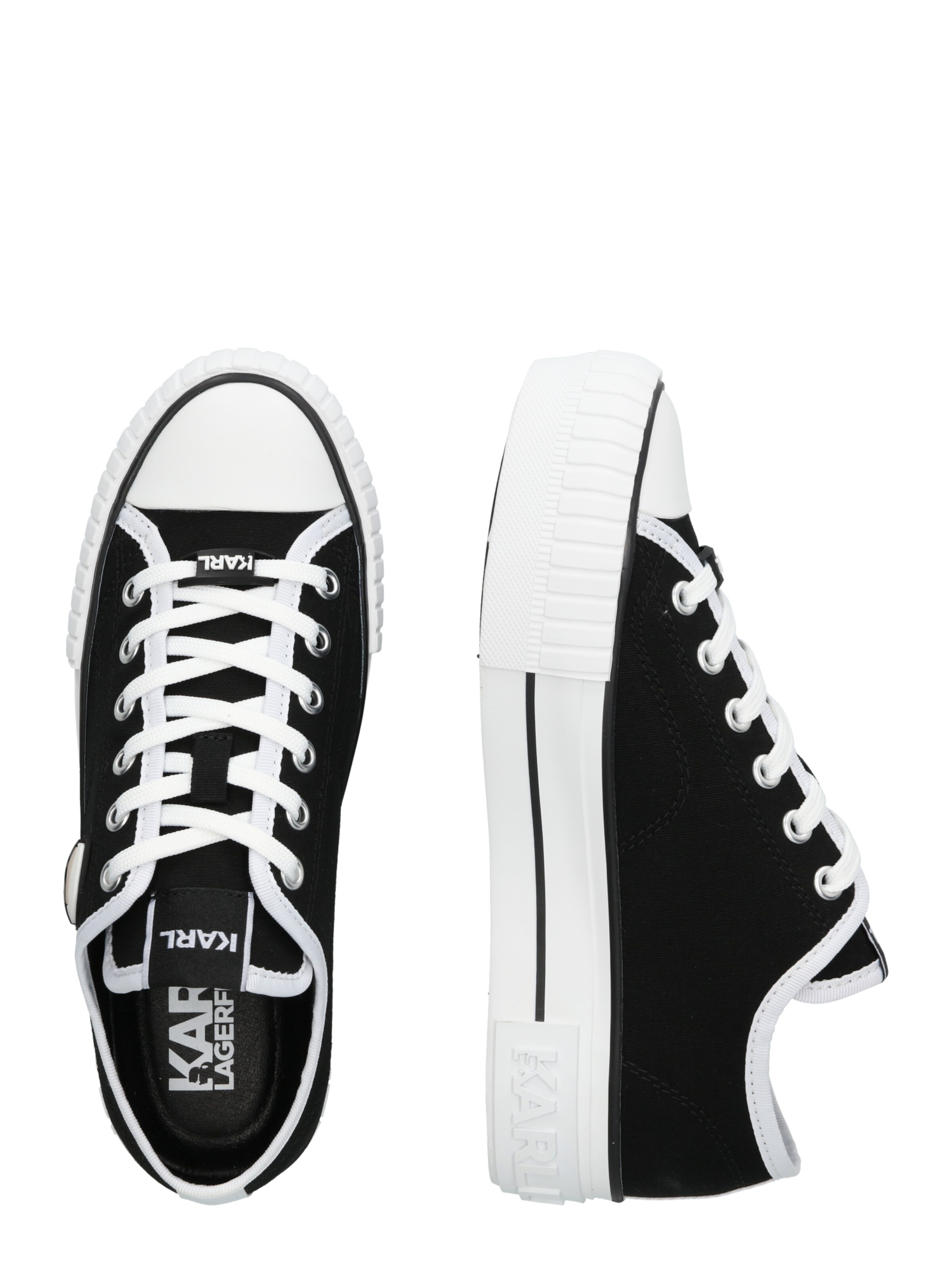 Sneaker low de la Karl Lagerfeld pe negru