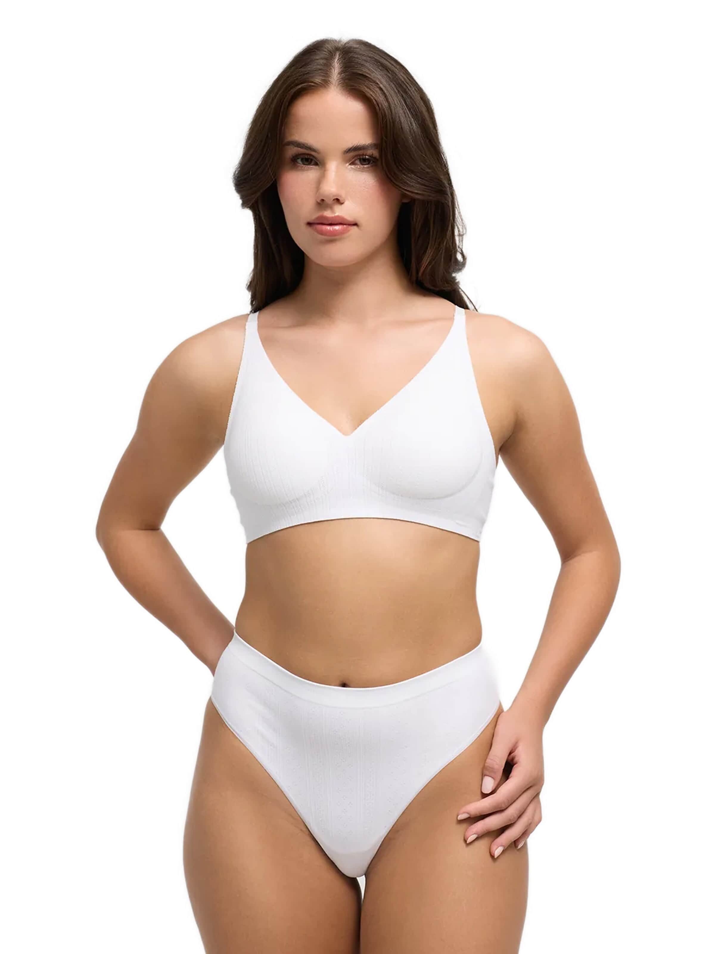 cfab Push-up BH 'Jacquard Comfort Push-Up BH' in Wit