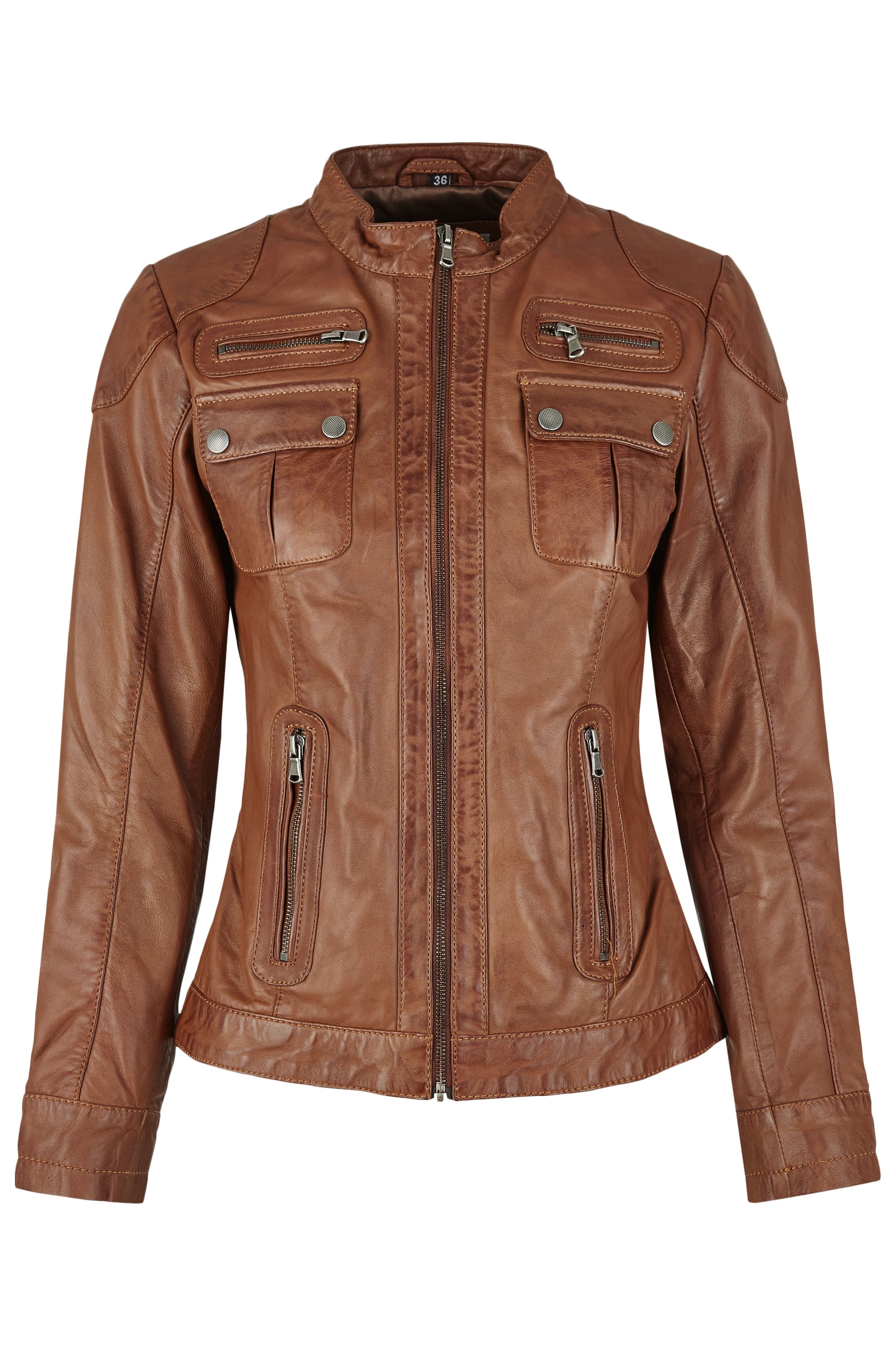 7ELEVEN Tussenjas 'SEPerformance' in Bruin: voorkant