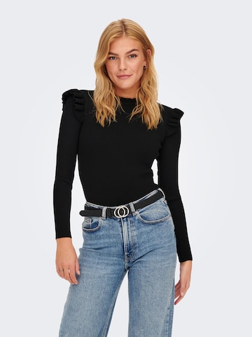 Pull-over 'Sia Sally' ONLY en noir : devant