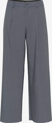 CreamLoosefit Hlače s naborima 'CR Carol' - siva boja: prednji dio