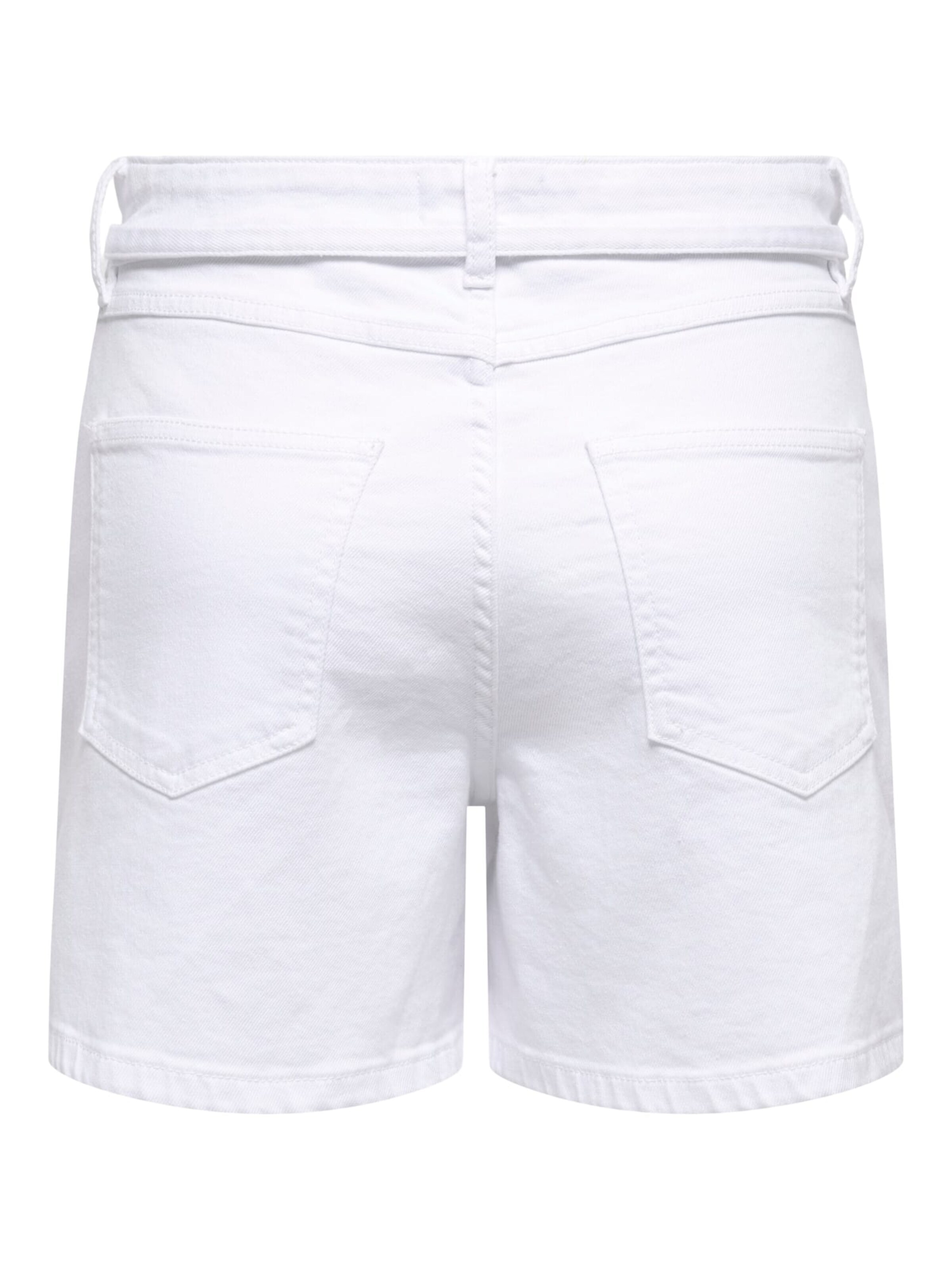 ONLY Baggy Broek in Wit: voorkant