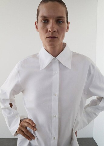 MANGO Blouse 'Lombarda' in White