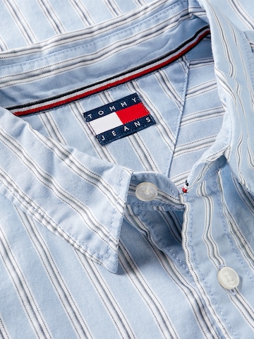 Tommy Jeans Regular fit Button Up Shirt 'Dobby' in Blue
