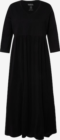 Robe Ulla Popken en noir : devant