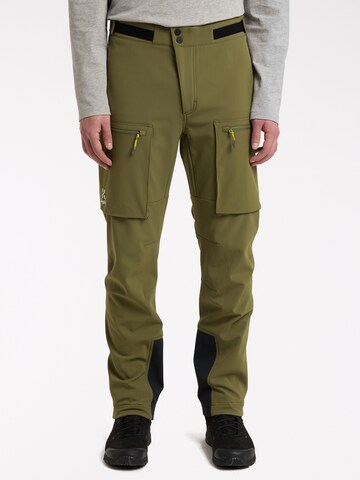 Haglöfs Regular Outdoor Pants 'Roc Winter' in Green: front