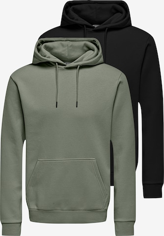 Only & Sons Collegepaita 'ONSCERES' värissä harmaa: etupuoli
