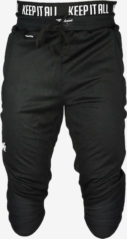 KEEPERsport Regular Workout Pants in Black: front