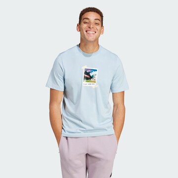 T-Shirt fonctionnel 'All Day I Dream About...' ADIDAS SPORTSWEAR en bleu : devant