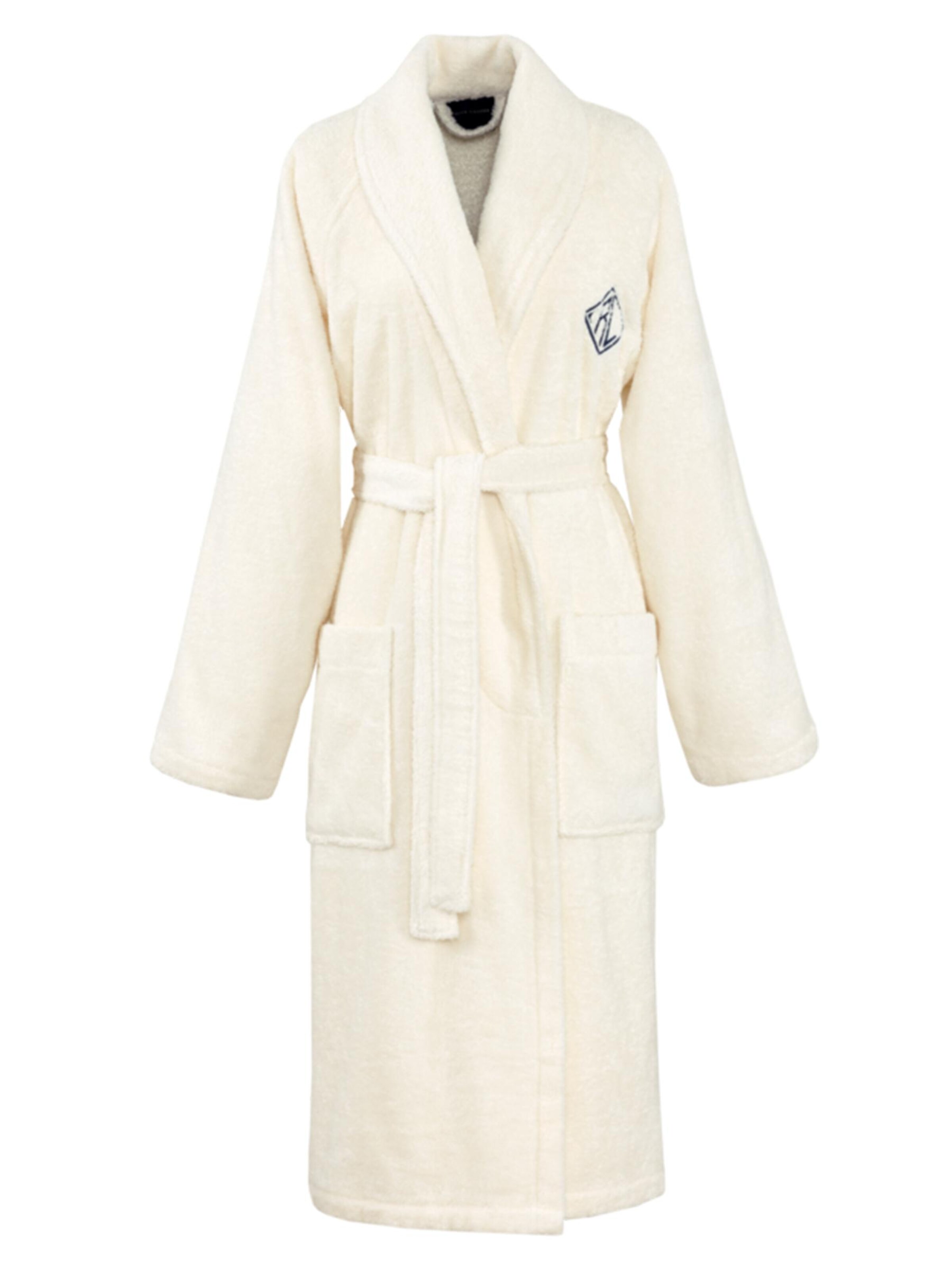 Ralph Lauren Home Long Bathrobe 'LANGDON' in Beige: front