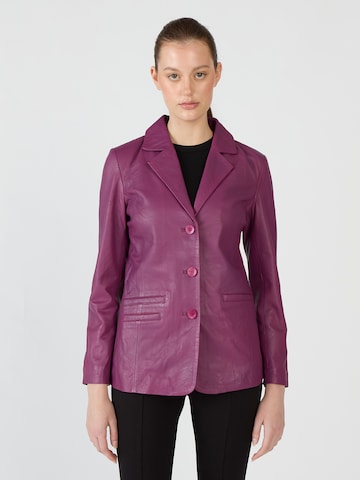 JCC Lederblazer in Pink: Vorderseite