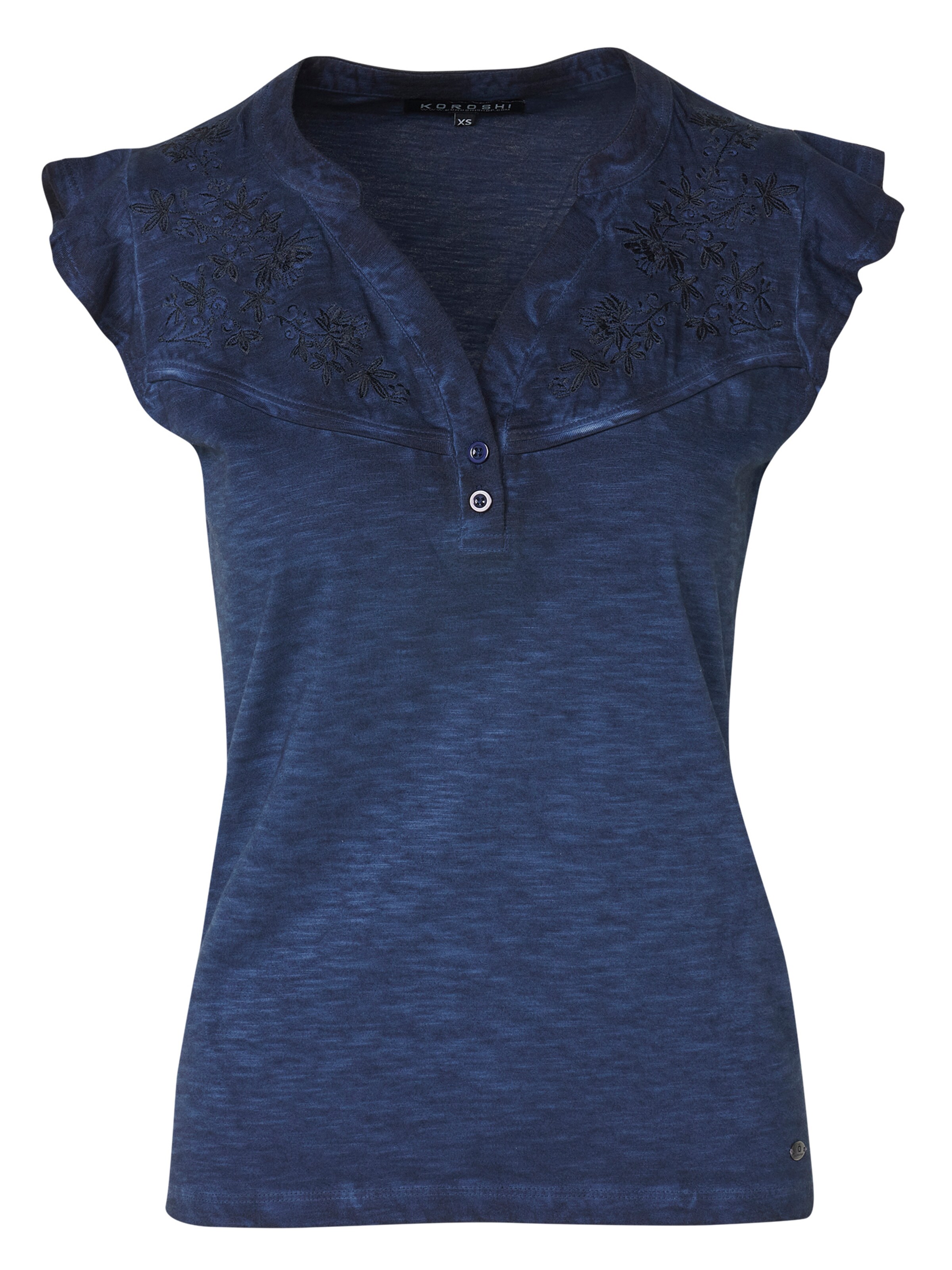 KOROSHI Тениска в синьо: отпред