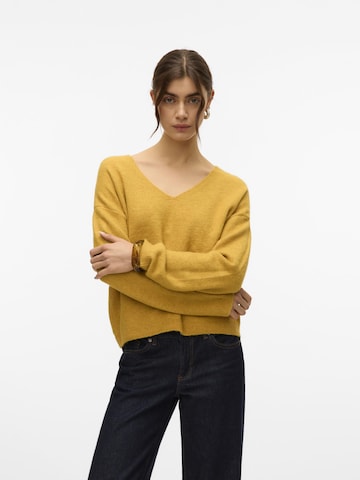 VERO MODA Sweater 'VMBesti' in Yellow: front