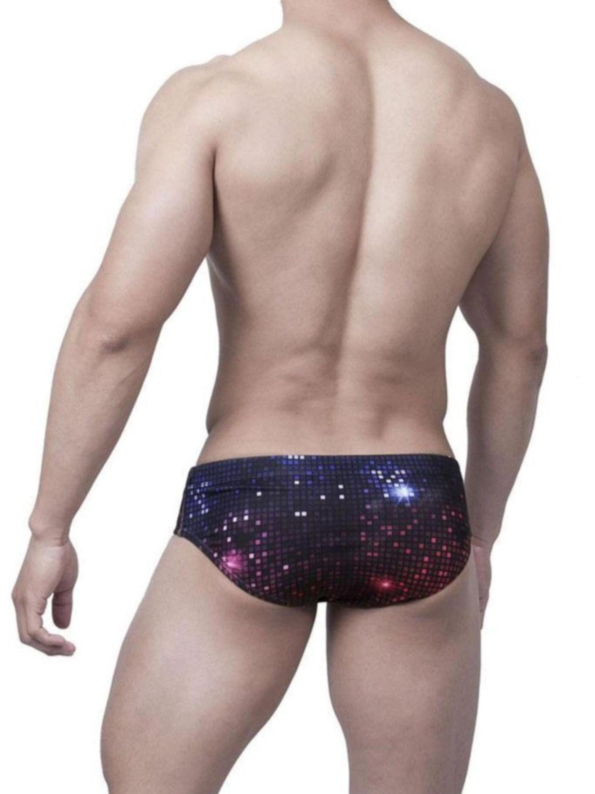 BIMONI Athletic Swim Trunks 'Badeslip Disco' in Mixed colors