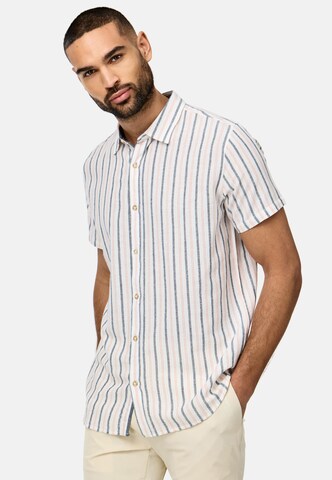 INDICODE JEANS Regular fit Overhemd 'Lingo' in Wit: voorkant