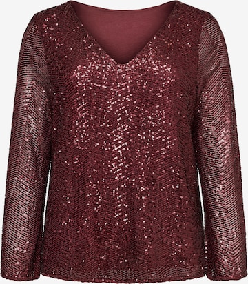 Camicia da donna di Vero Moda Curve in lilla: frontale
