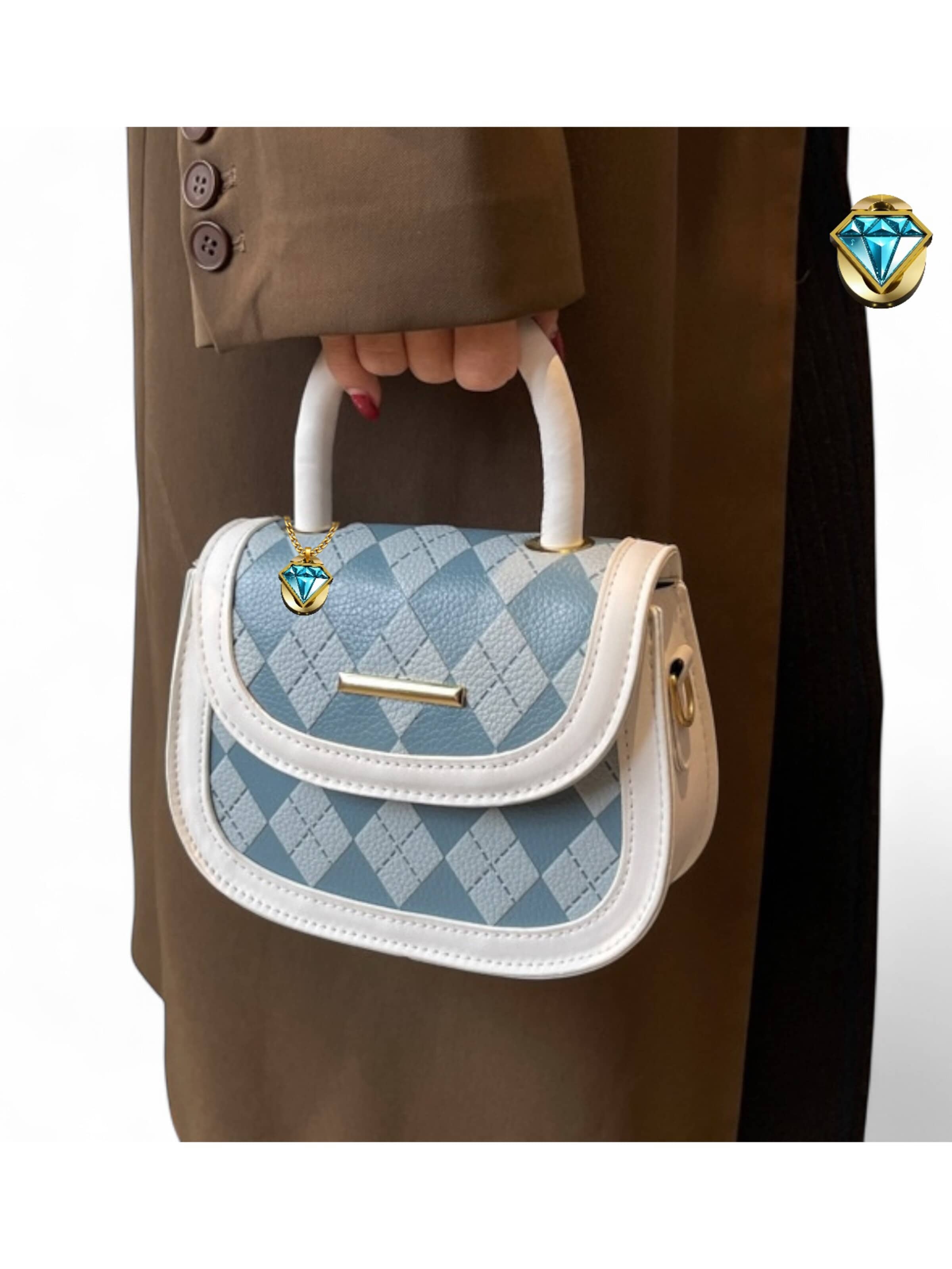 Elegon Handbag 'Model Kuwait' in Blue