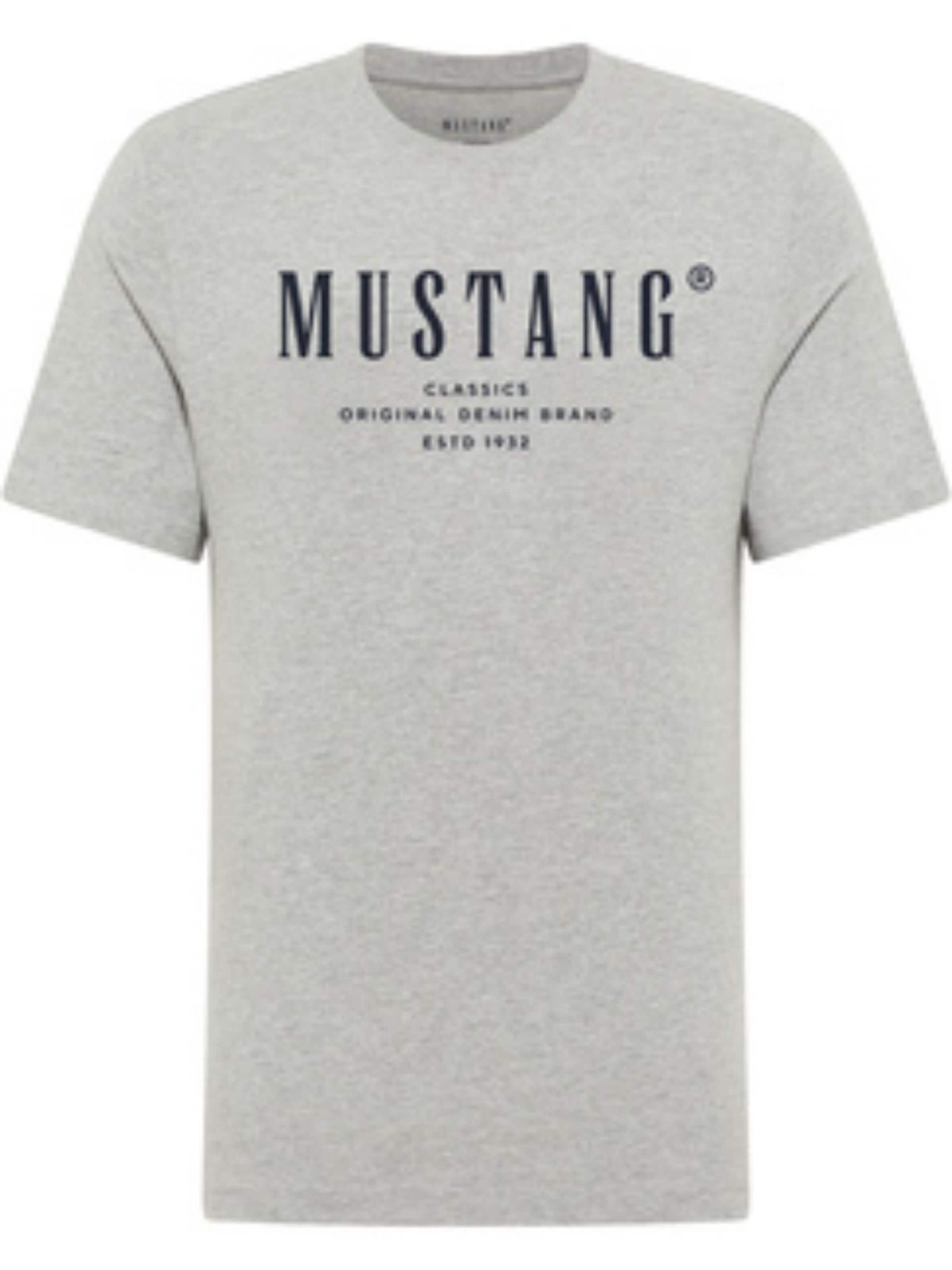 MUSTANG Shirt 'Alex'‌‌‌ in Grau: Vorderseite