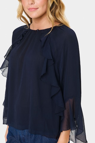 SAINT TROPEZ Blouse 'Mavis' in Blauw