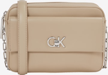 Calvin Klein Schoudertas in Grijs: voorkant