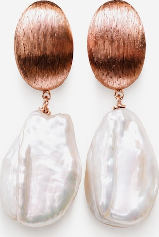 Boucles d'oreilles LanLivia en blanc : devant