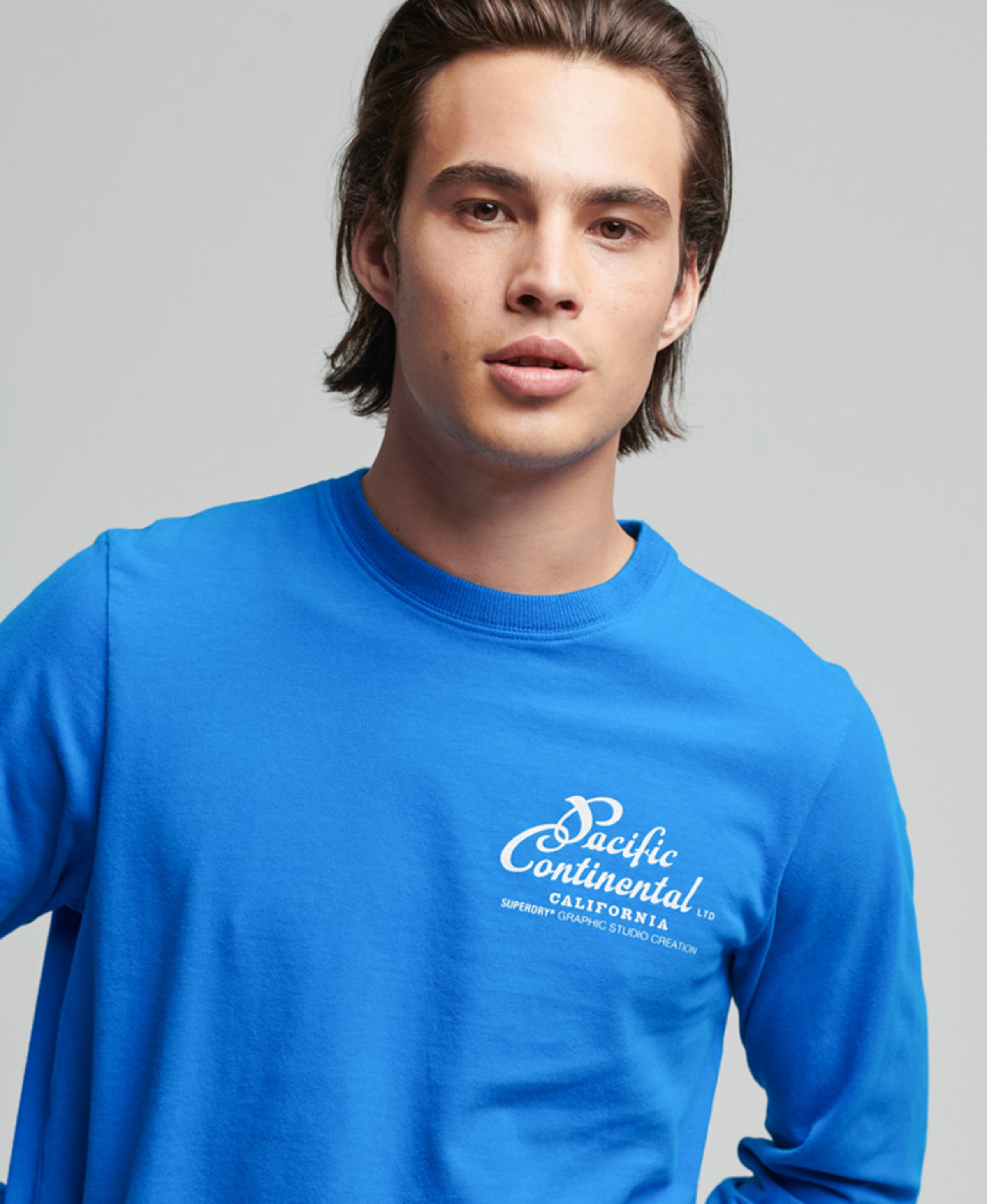Männer Superdry Bekleidung Superdry Shirt 'Vintage Pacific' in Kobaltblau - LD42620