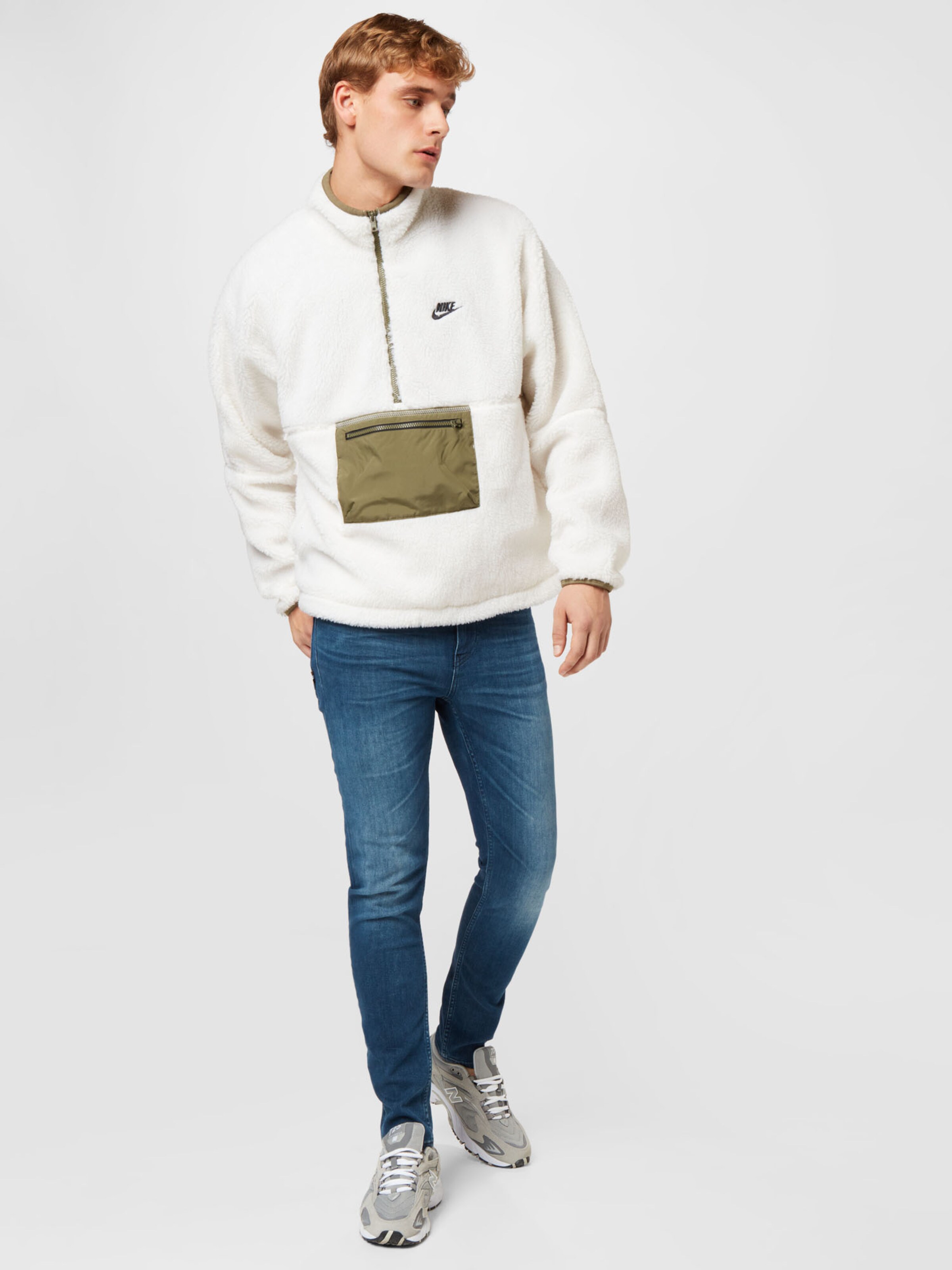 Nike polar fleece half zip sales