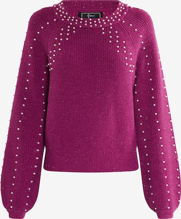 Pull-over faina en rose : devant