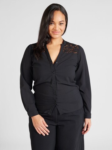 Wallis Blouse in Black: front