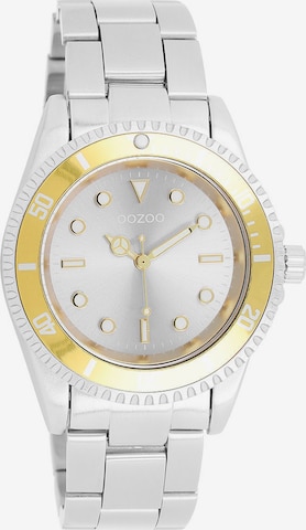 OOZOO Analog Watch in Silver: front