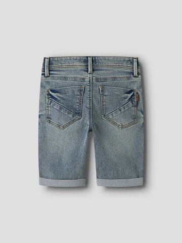NAME IT Slimfit Shorts 'NKMSOFUS' in Blau