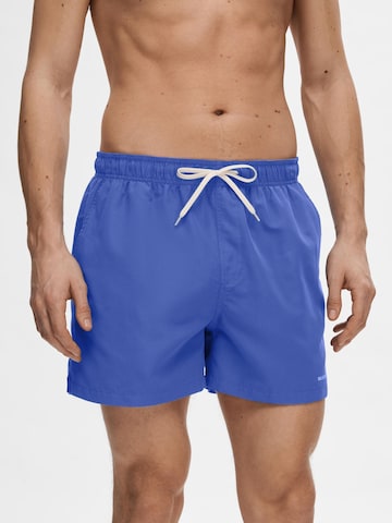 SELECTED HOMME Zwemshorts 'SLHDane' in Blauw: voorkant