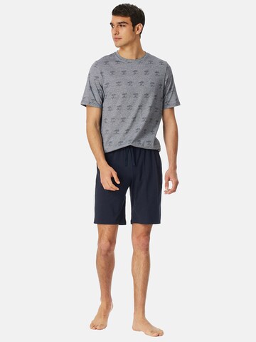 SCHIESSER Short Pajamas in Blue: front