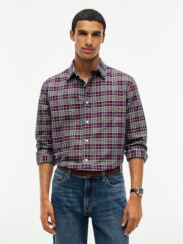 TOMMY HILFIGER Comfort fit Button Up Shirt in Blue: front