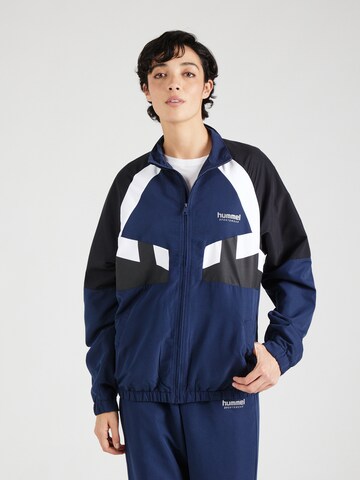 Giacca per l'allenamento di Hummel in blu: frontale
