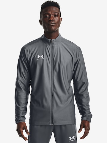 UNDER ARMOUR Спортивная куртка 'Challenger' в Серый: спереди