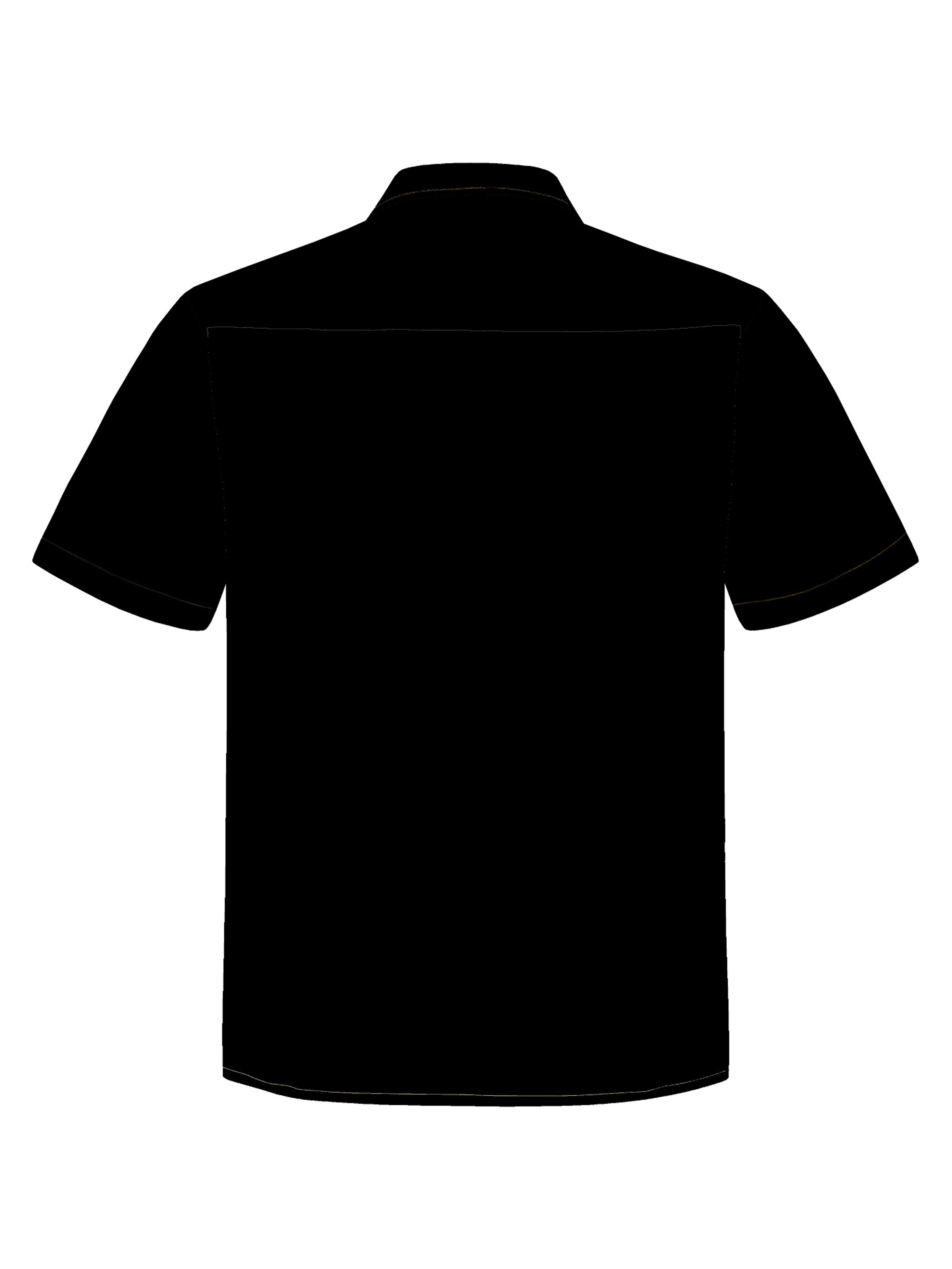 Hawaiihemdshop.de Regularny krój Koszula 'Hawaiihemd "Black Elegance"' w kolorze czarny
