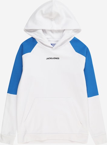 Jack & Jones Junior Mikina 'GLOBUS' – bílá: přední strana