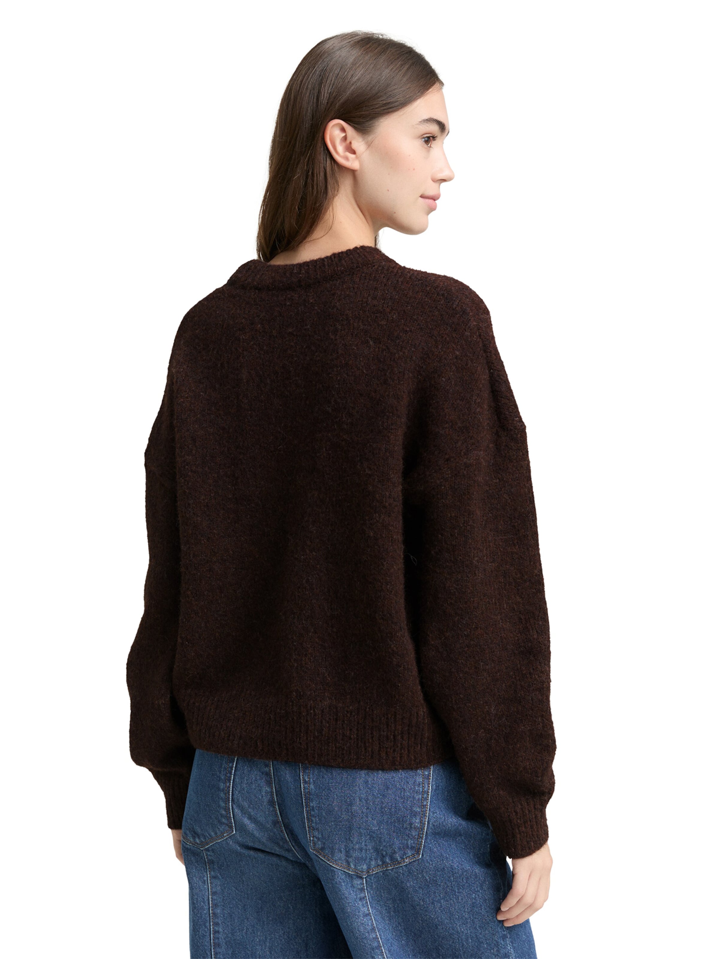 TOM TAILOR DENIM Свитер в Коричневый