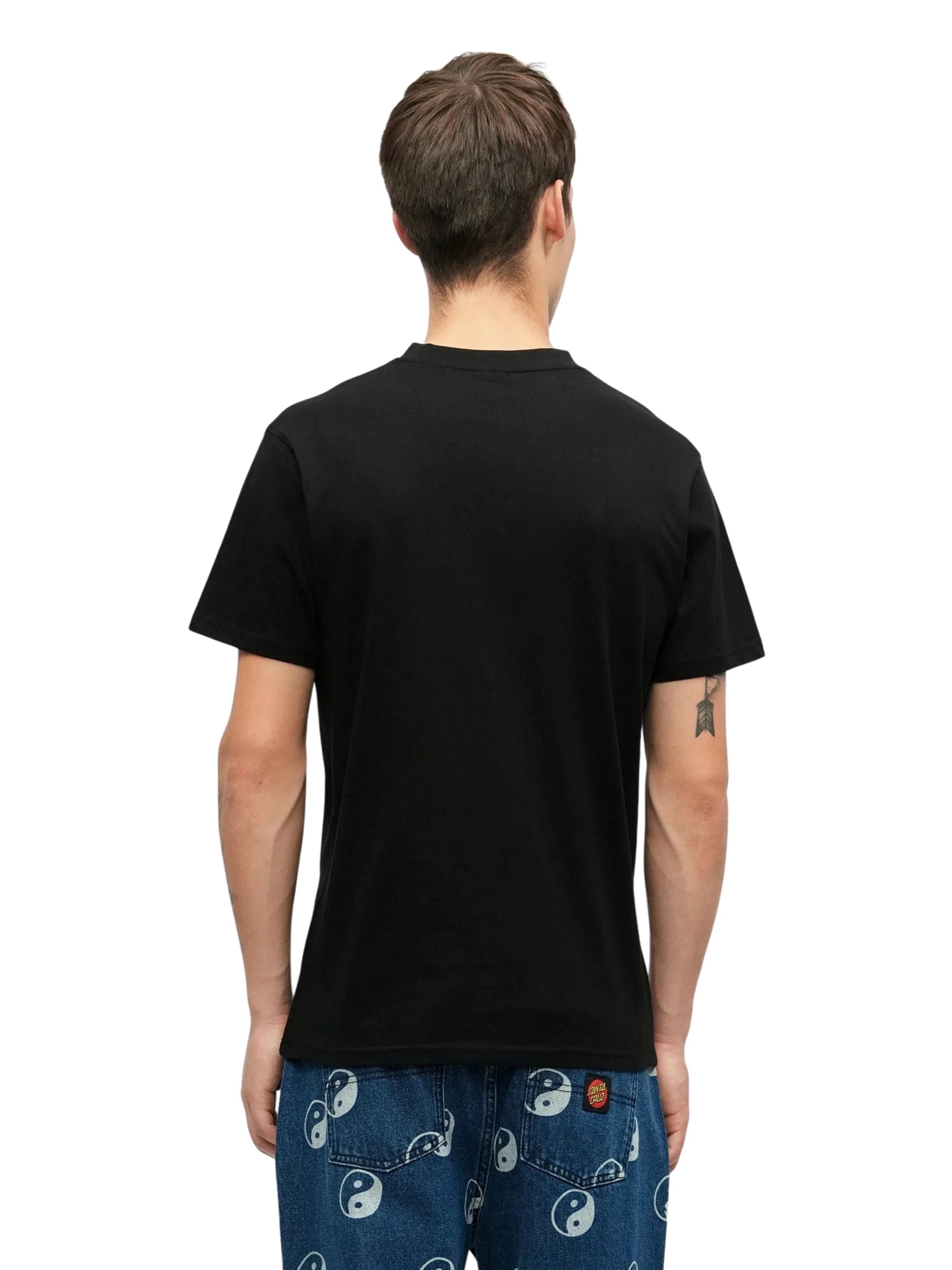 Santa Cruz - Camisa 'Camiseta santa cruz negra screaming flame front tee' em preto