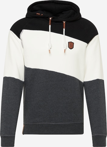 INDICODE JEANS Regular fit Sweatshirt 'Pessac' in Zwart: voorkant