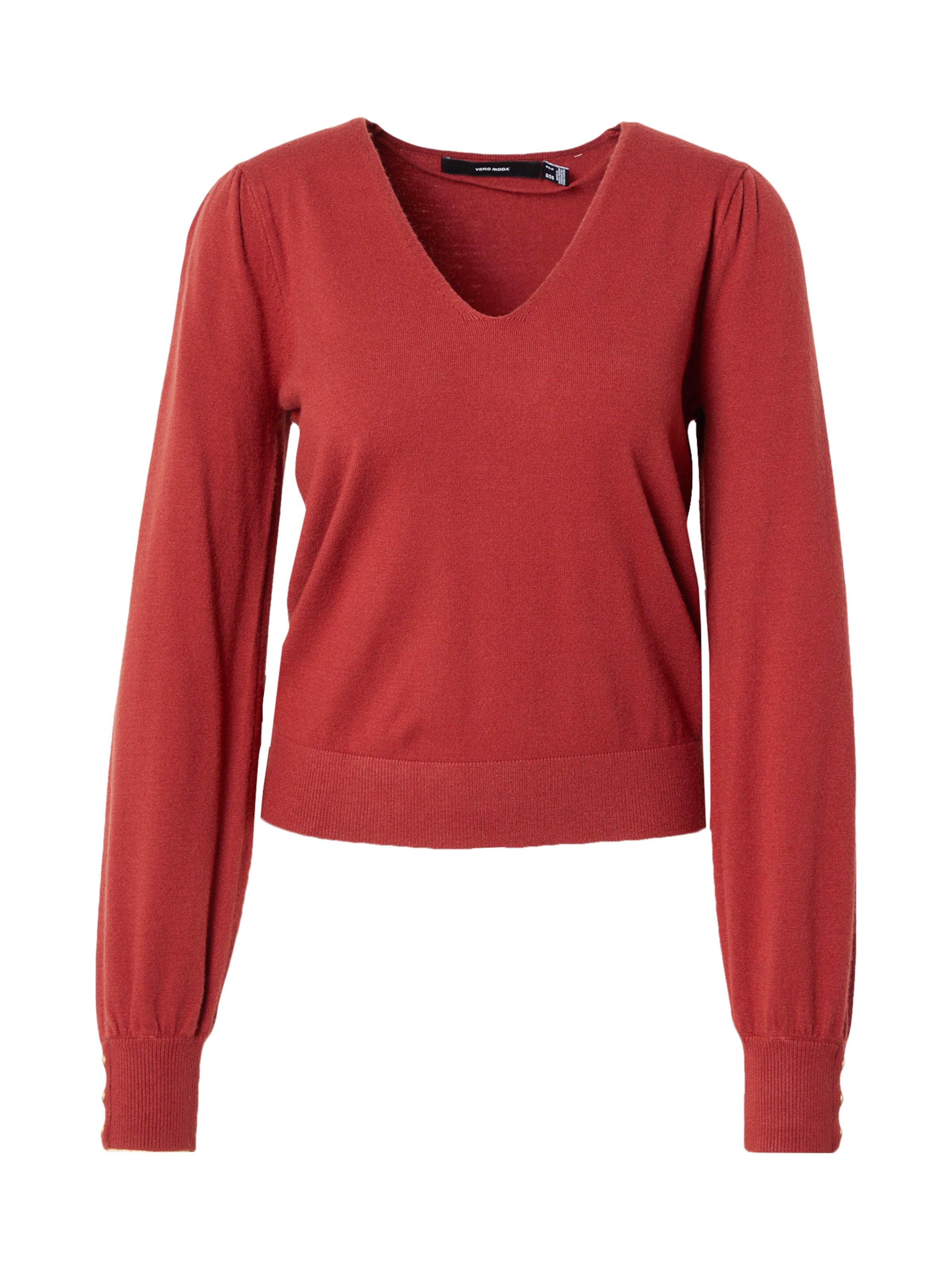 VERO MODA Sweater 'VMHOLLYKARIS' in Red: front