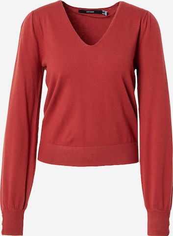 Pull-over 'VMHOLLYKARIS' VERO MODA en rouge : devant