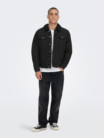 Veste mi-saison 'LOUIS' Only & Sons en noir