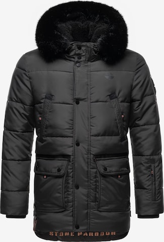 STONE HARBOUR - Chaqueta de invierno 'Mironoo' en negro: frente